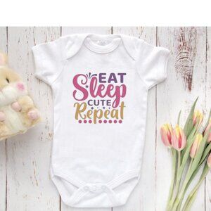 Eat Sleep Repeat Onesie